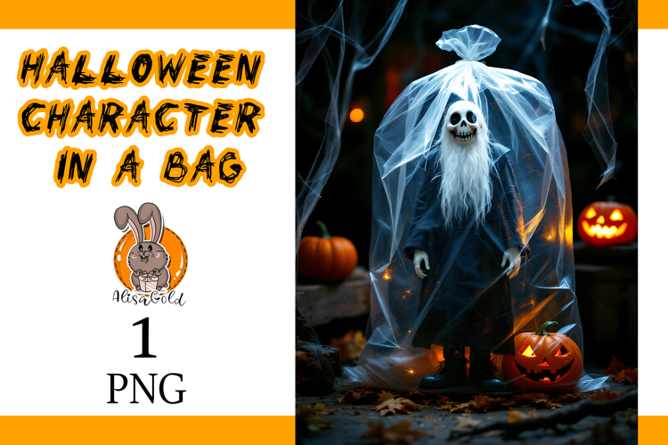 Halloween character in a bag