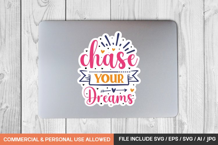 Motivational Svg Design ,sticker Design example image 1