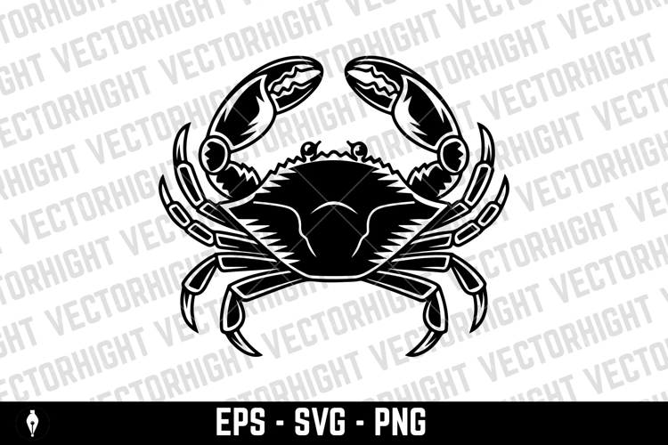 Crab illustrations in vector. Design elements