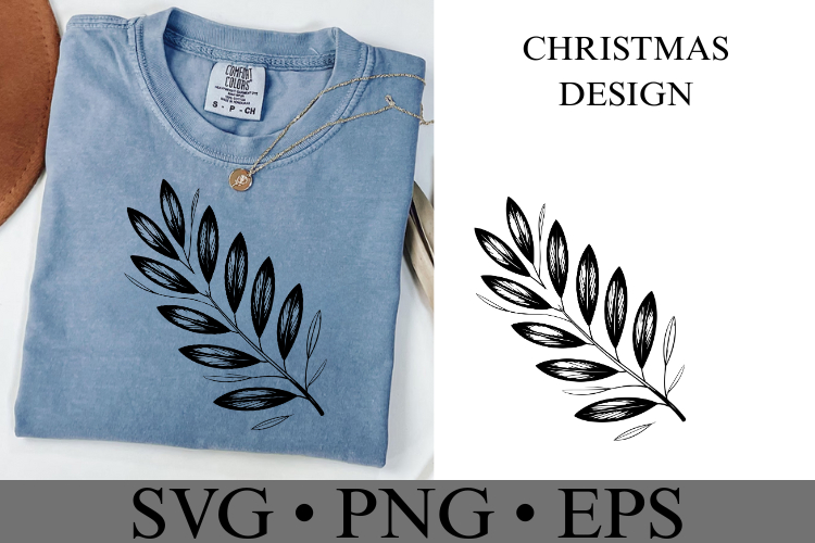 Christmas Leaves Svg | Christmas svg | Shirt Svg