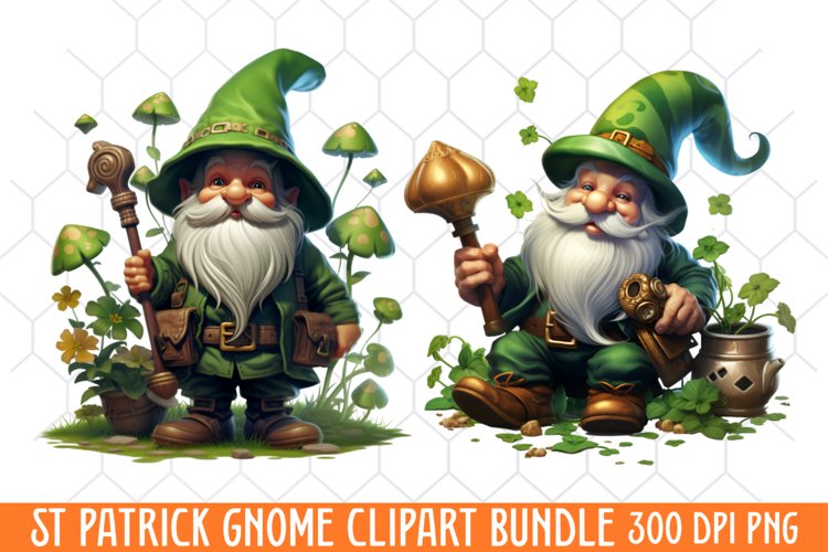 St Patricks gnome Clipart, St. Patricks Day Clipart