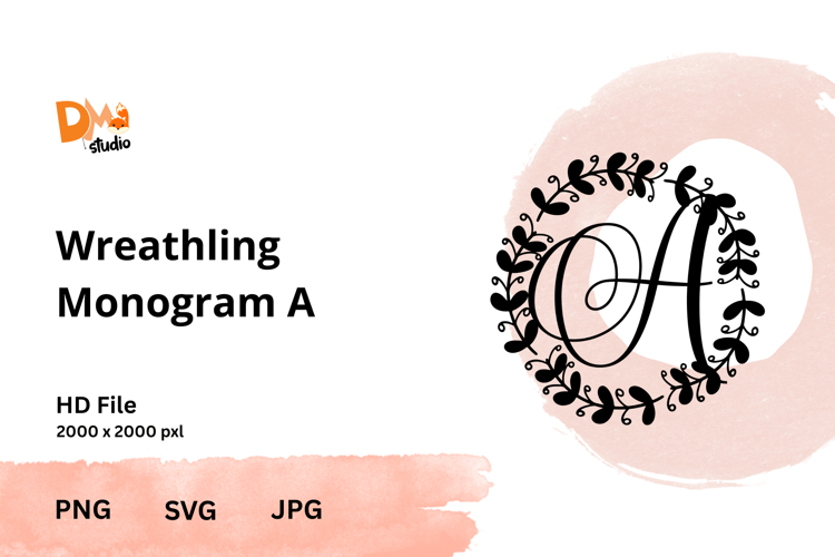 Wreath Monogram SVGs Image 3