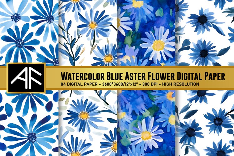 Blue Flower Clipart Image 13
