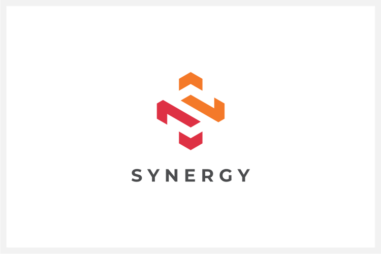 Synergy Letter S Logo Design Vector