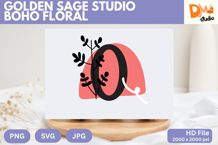 Boho Flower SVGs Image 17