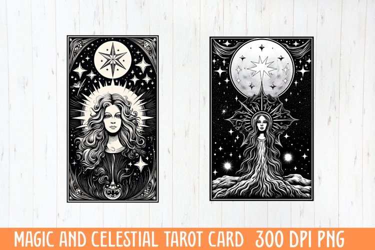 Magic And Celestial Tarot Card example image 1