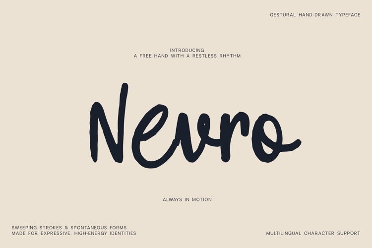 Nevro Expressive Handwritten Script