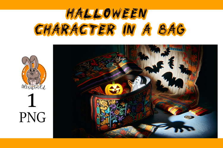 Halloween character in a bag