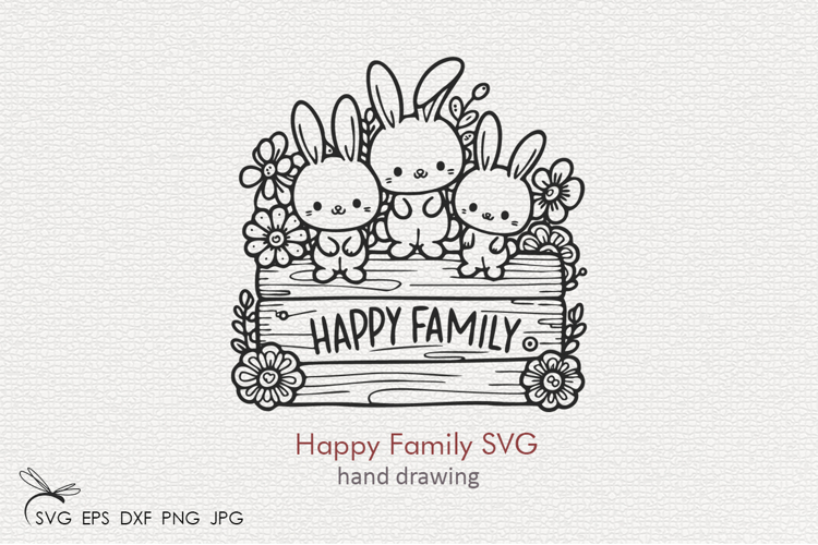 Happy Family SVG