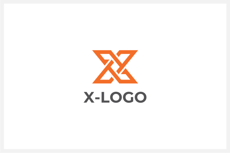 Geometric Letter X Logo Design Vector