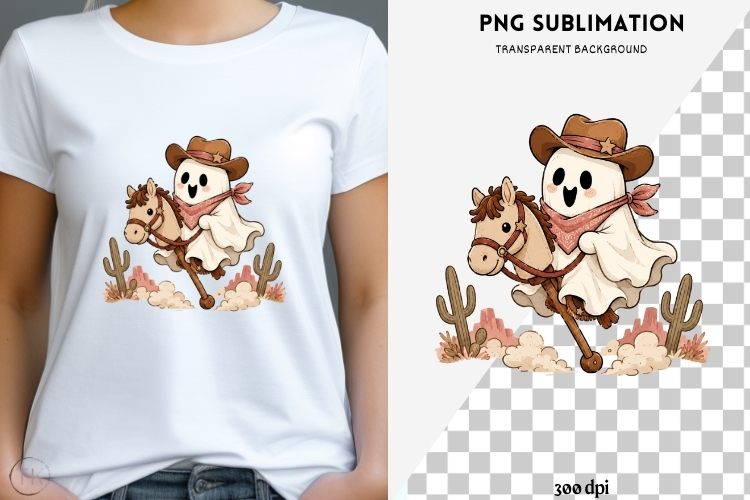 Western gothic halloween png design for T-shirts