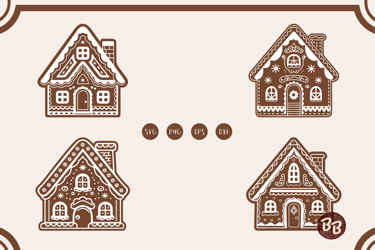 Gingerbread House svg Bundle, Christmas svg