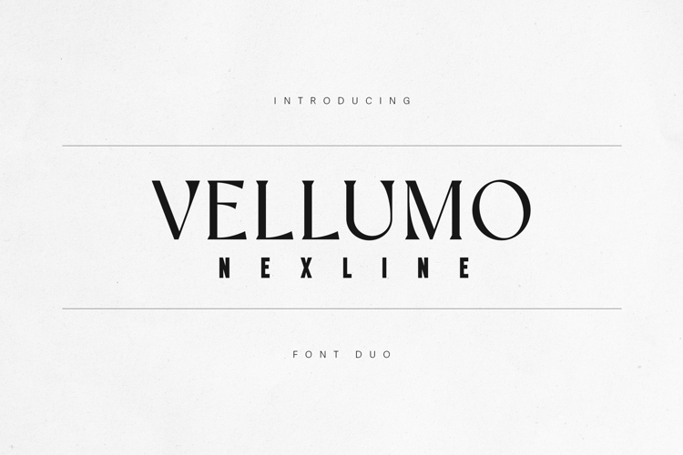 Vellumo   Nexline Modern Font Duo