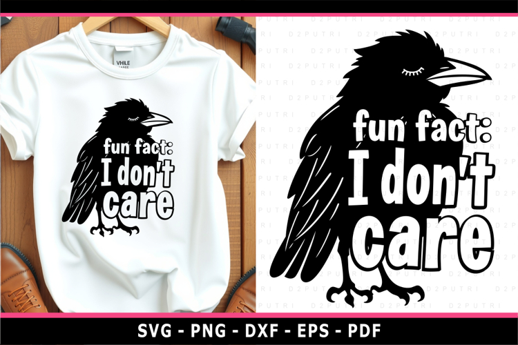 Fun fact I dont care, Sarcastic quotes SVG, Funny SVG