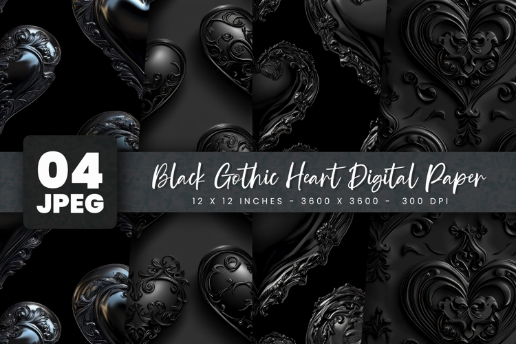 Black Heart Clipart