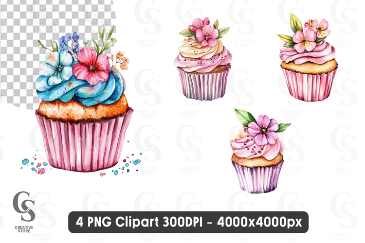 Birthday Cupcake Clipart Image 8