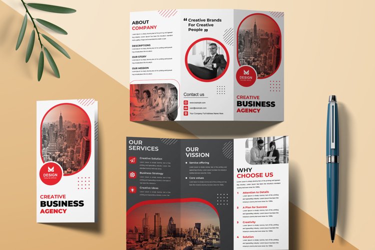 Trifold Brochure Design Layout example image 1