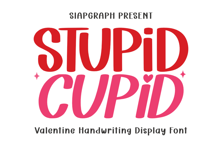 Stupid Cupid - Playful Handwriting Font