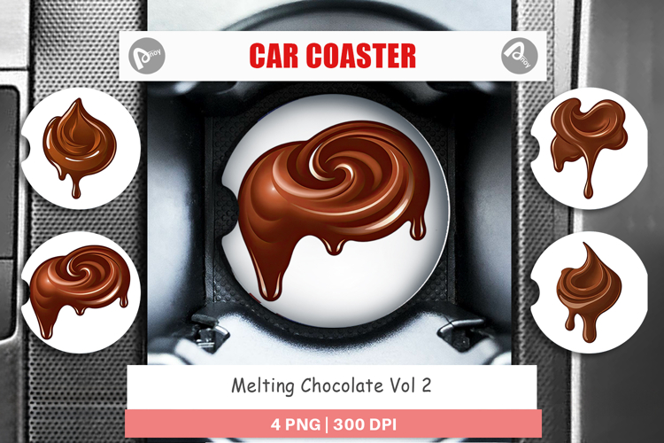 Car Coaster Melting Chocolate
