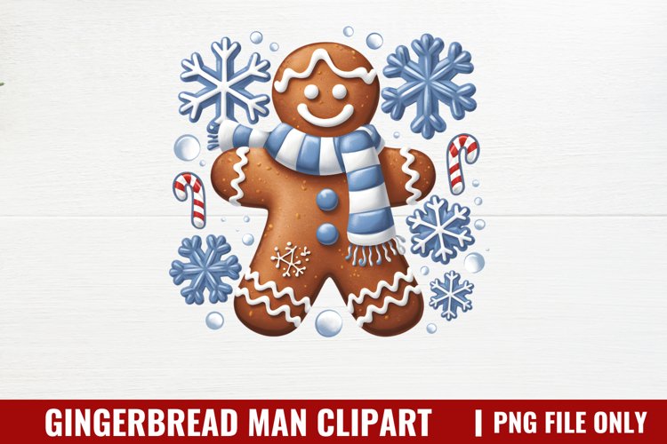 Gingerbread Man Clipart PNG