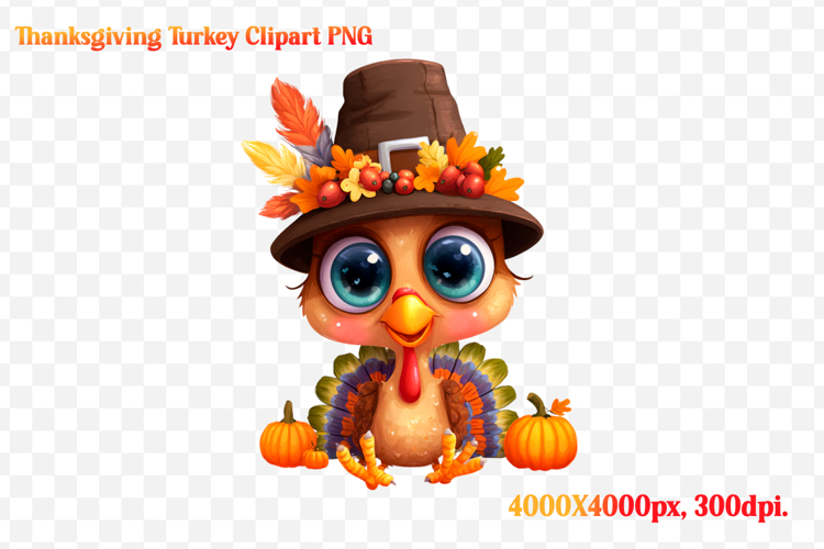 Funny Thanksgiving Turkey Clipart PNG