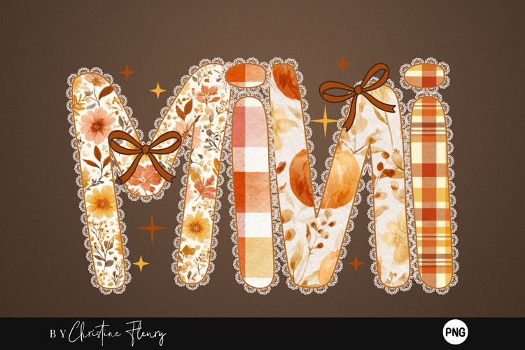 Preppy Floral Fall Mini PNG