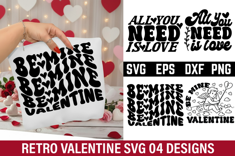 Retro Valentines Day Design - All you need is love