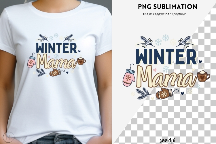 Winter phrases png design for T-shirts