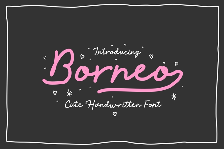 Borneo - Cute Handwritten Font