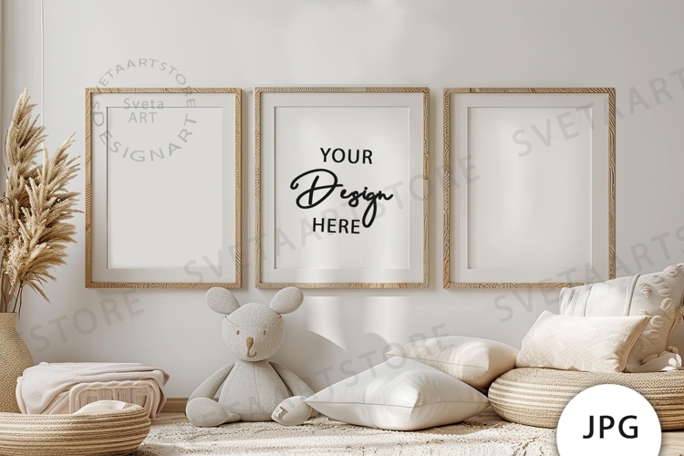 Frames Mockup, Baby Room Mockup JPG