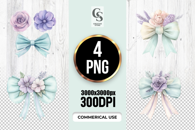 Pastel Watercolor Flower Png Image 18