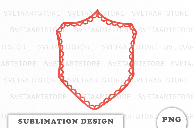 Red Crest Christmas Frame png