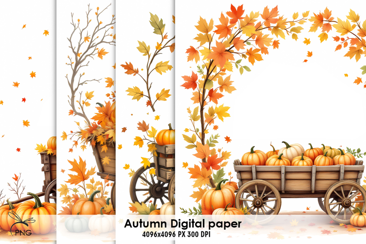 Autumn digital paper
