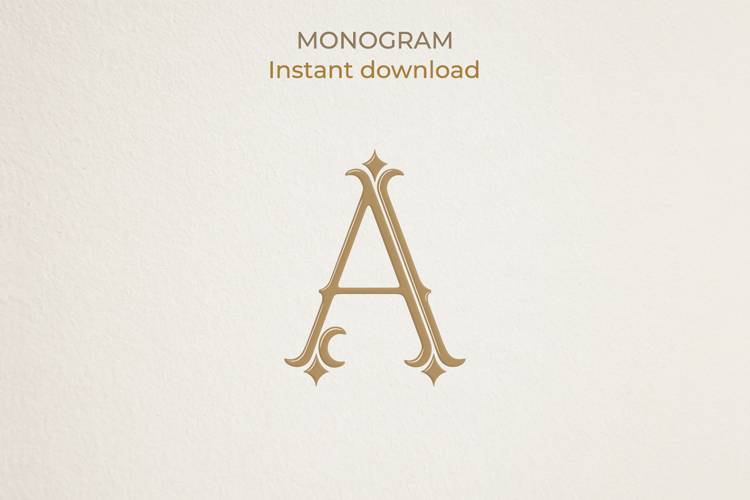 A Monogram Logo, Elegant Initial Monogram