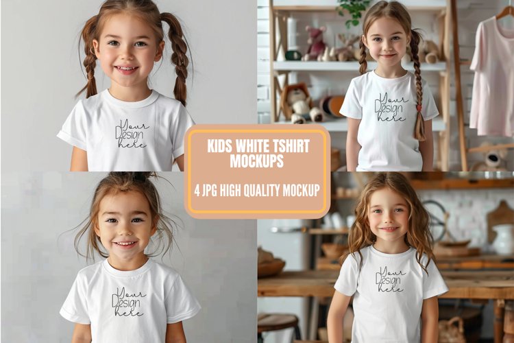 White Tshirt Mockup Image 11