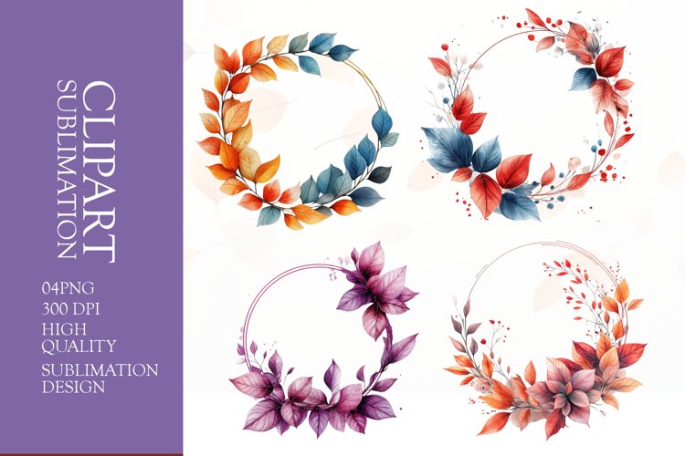 Floral Wreath Clipart Image 18