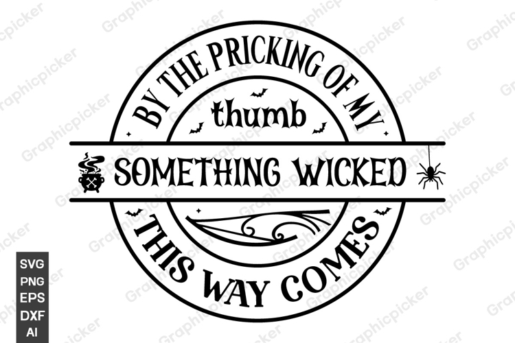 Farmhouse Halloween Round Sign SVG | Halloween SVG Design