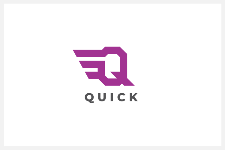Power Letter Q Logo Design Vector