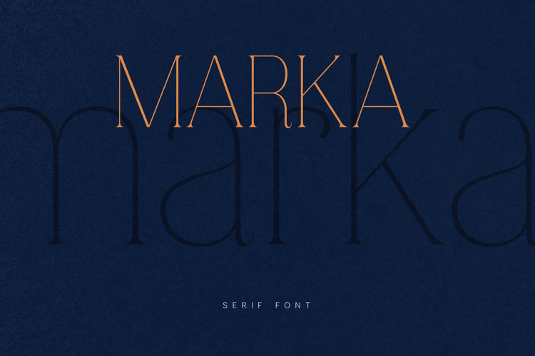 Marka Elegant Modern Serif Font