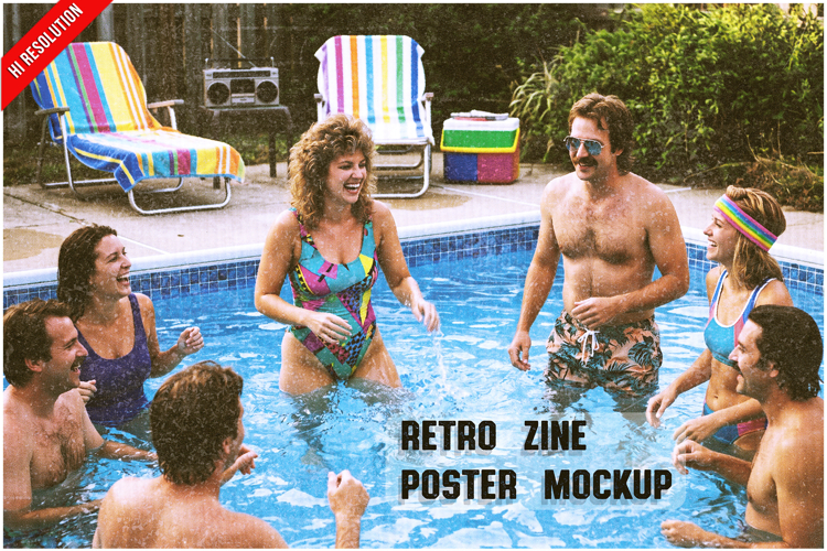 Retro Zine Poster Photo Card