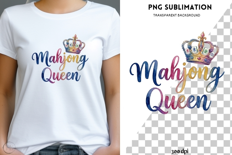 Mahjong png design for T-shirts