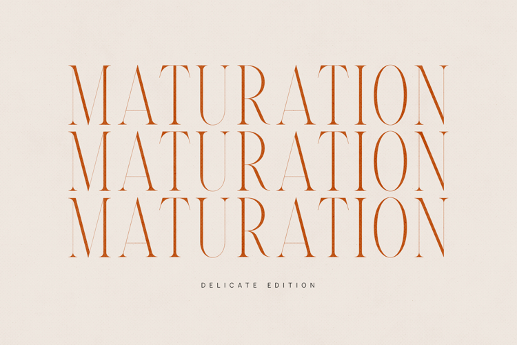 Maturation Elegant High-Contrast Serif Font