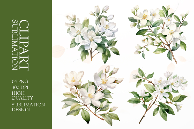 Watercolor Flower Clipart Image 12