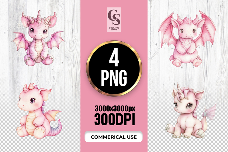 Cute Dragon Clipart Image 8