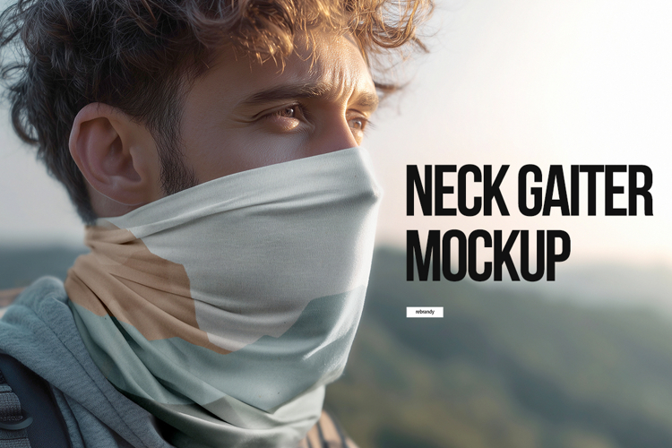 Neck Gaiter Neckwear Mockup