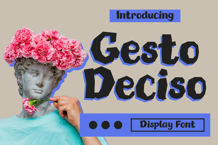 Gesto Deciso Faceted Display Font example image 1