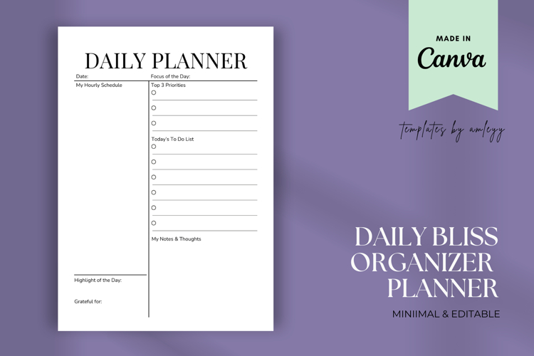 Daily Digital Planner Templates