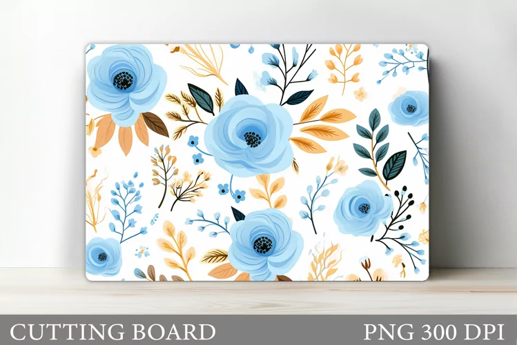 Flowers Cutting Board. Kitchen Cutting Board Sublimation