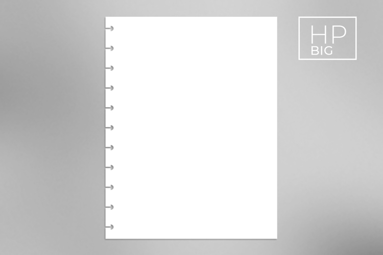 Hole punch template Happy Planner Big