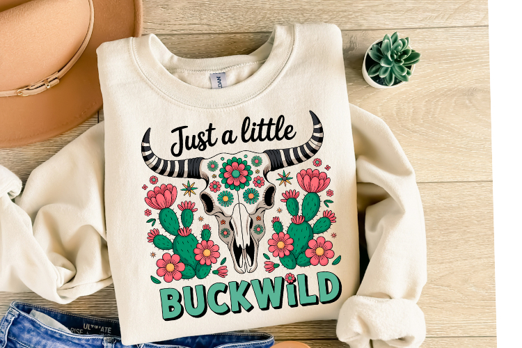 Just a little Buckwild Svg | Svg File for Cricut | Shirt Svg